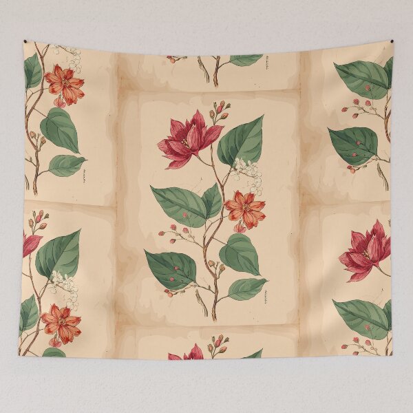 Item preview, Wild Rose and Jasmine Study - Vintage Botanical Art designed and sold by bapupa.