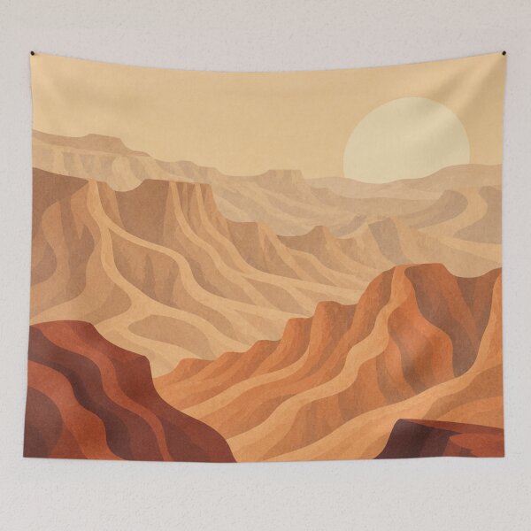 Item preview, Minimal Canyon Desert Landscape Sunset designed and sold by Creative_Canvas.