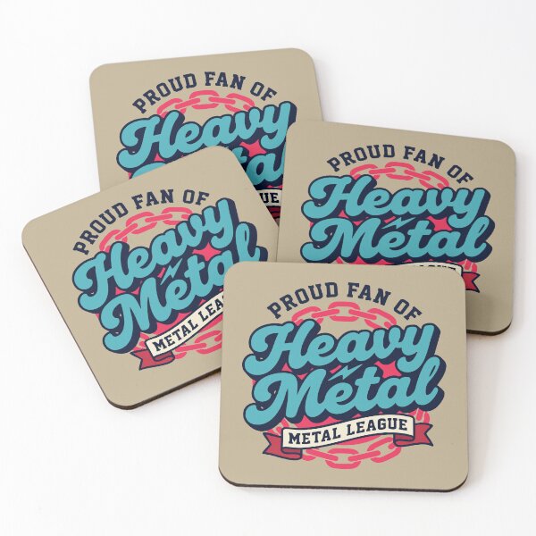 Item preview, Heavy Metal League Retro American Fat Script Design Proud Fan Of Vintage Metalhead designed and sold by Cozy-Old-Pub.