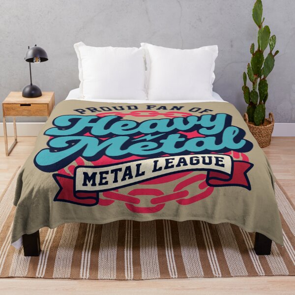 Item preview, Heavy Metal League Retro American Fat Script Design Proud Fan Of Vintage Metalhead designed and sold by Cozy-Old-Pub.