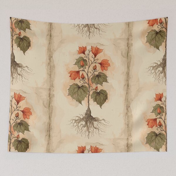 Item preview, Roots of the Saffron Bloom - Vintage Botany designed and sold by bapupa.