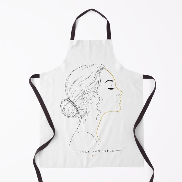 Item preview, Quietly Powerful: Elegant Gold Line Art Woman Profile designed and sold by MalisoStickers.