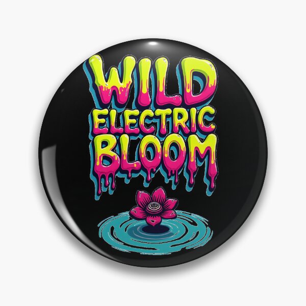 Item preview, Wild Electric Bloom Neon Drip Typography Graphic | Psychedelic Flower Streetwear Design designed and sold by FeelFreeStore.
