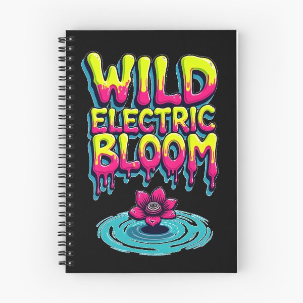 Item preview, Wild Electric Bloom Neon Drip Typography Graphic | Psychedelic Flower Streetwear Design designed and sold by FeelFreeStore.