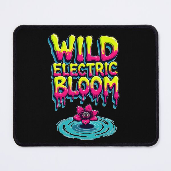 Item preview, Wild Electric Bloom Neon Drip Typography Graphic | Psychedelic Flower Streetwear Design designed and sold by FeelFreeStore.