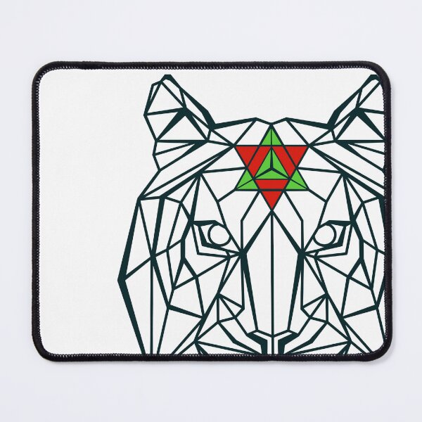 Item preview, Geometric Tiger Line Art Spiritual Design designed and sold by ART-J-JAKE Wear.