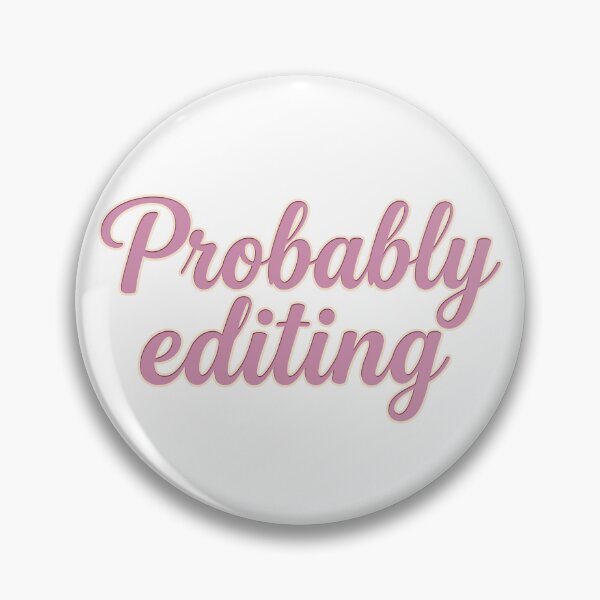Item preview, Probably Editing: Soft Pink Retro Script Art designed and sold by MalisoStickers.