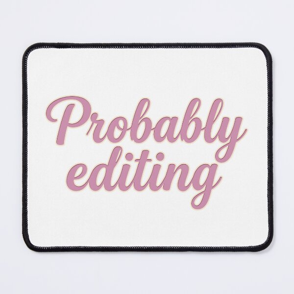 Item preview, Probably Editing: Soft Pink Retro Script Art designed and sold by MalisoStickers.