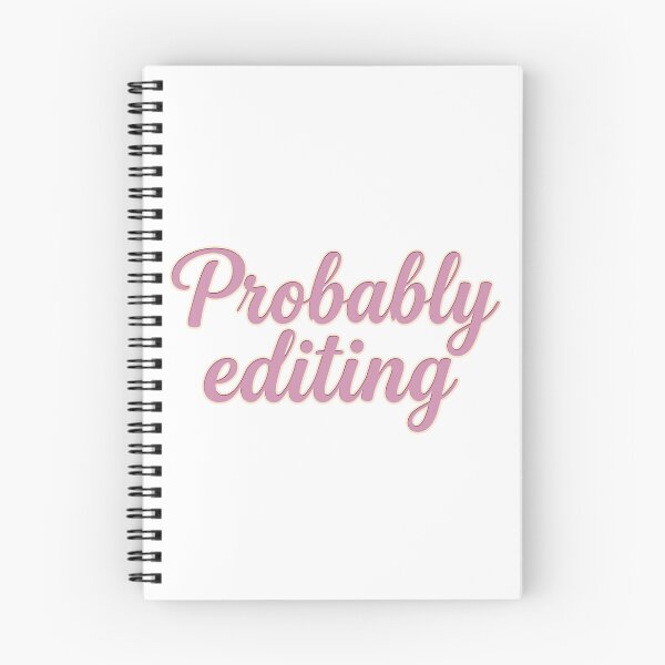 Item preview, Probably Editing: Soft Pink Retro Script Art designed and sold by MalisoStickers.