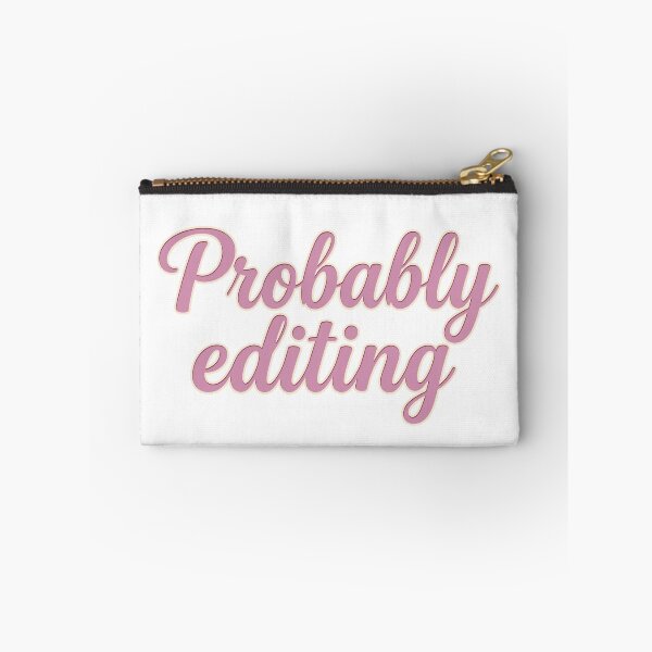 Item preview, Probably Editing: Soft Pink Retro Script Art designed and sold by MalisoStickers.