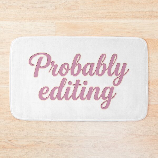Item preview, Probably Editing: Soft Pink Retro Script Art designed and sold by MalisoStickers.