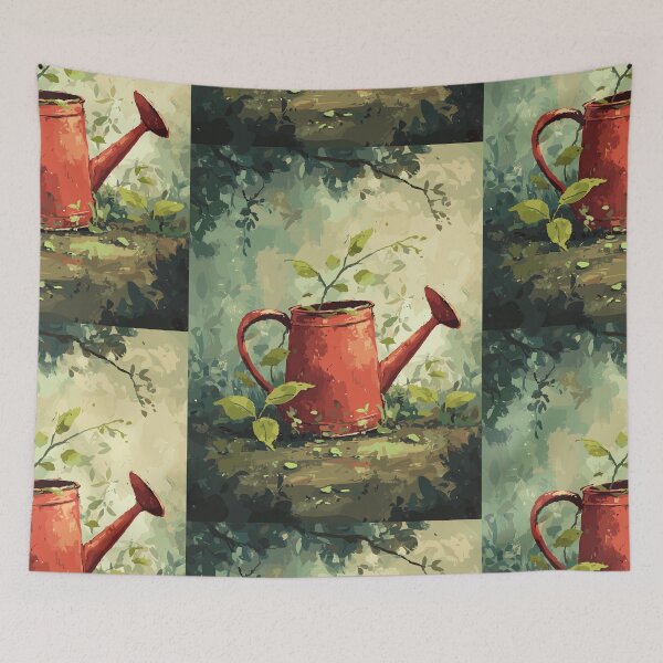 Item preview, Scarlet Vessel of Growth - Watering Can designed and sold by bapupa.