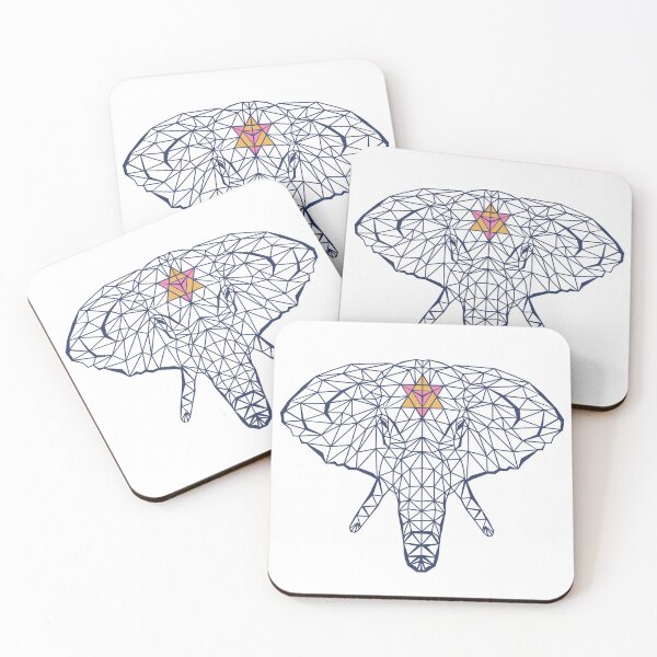 Item preview, Geometric Elephant Line Art Spiritual Design designed and sold by ART-J-JAKE Wear.
