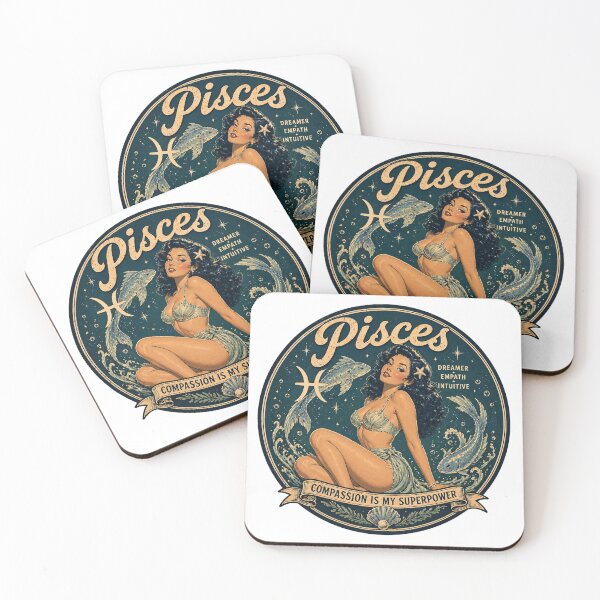 Item preview, ZODIAC PINUP PISCES Variant  designed and sold by PINDROPPA.