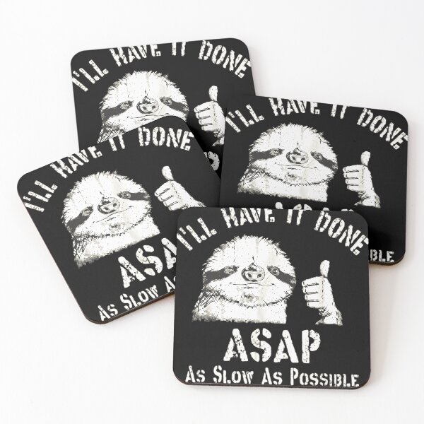 Item preview, Funny Sloth ASAP As Slow As Possible Vintage Thumbs Up designed and sold by haitrieuic96.