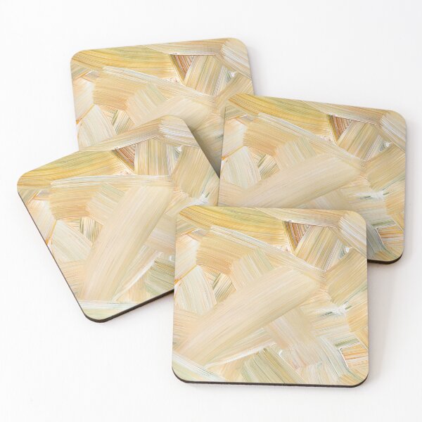 Item preview, Yellow and green acrylic paint hard brush modern bright art designed and sold by TanalyFlowers.