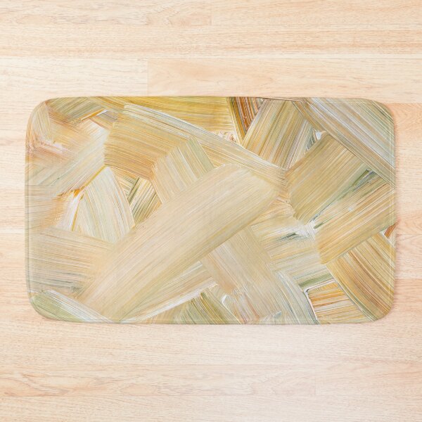 Item preview, Yellow and green acrylic paint hard brush modern bright art designed and sold by TanalyFlowers.
