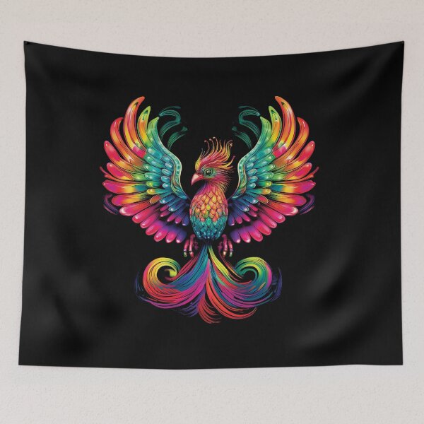 Item preview, Vibrant Magic Bird– Colorful Art designed and sold by DoraTora.