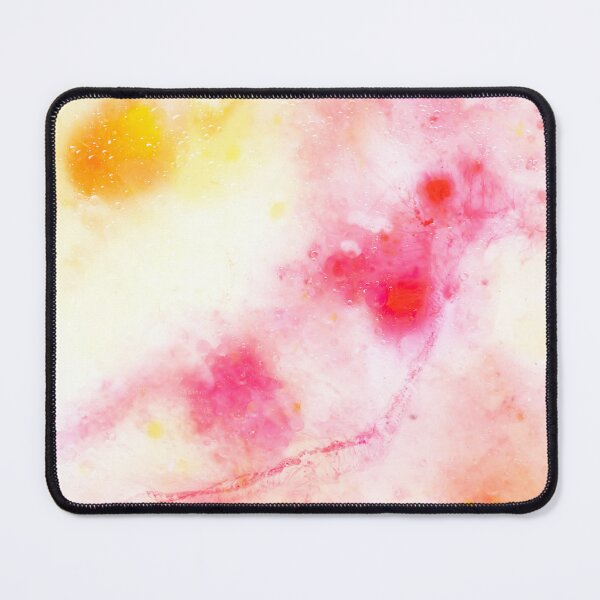 Item preview, Pink, yellow and white watercolor bubbles and flows bright colorful modern designed and sold by TanalyFlowers.