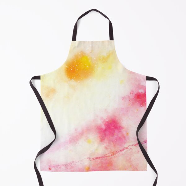 Item preview, Pink, yellow and white watercolor bubbles and flows bright colorful modern designed and sold by TanalyFlowers.