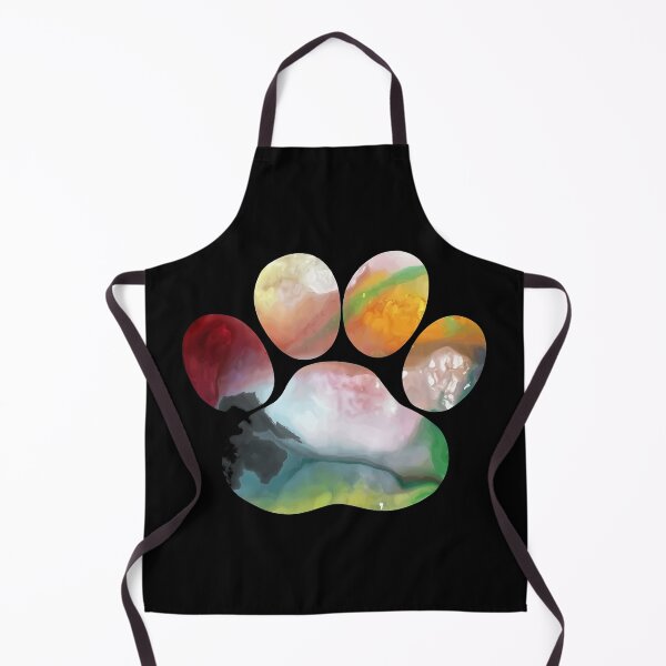 Item preview, Colorful Marbled Paw Print Art Design designed and sold by OlyvieArt.
