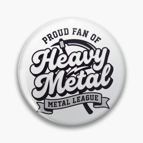 Item preview, Heavy Metal Retro Script Design – Vintage Metal League Proud Fan Aesthetic designed and sold by Cozy-Old-Pub.