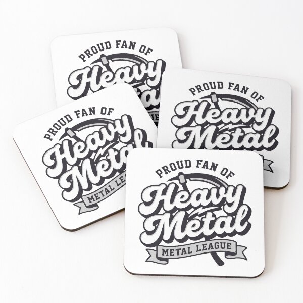 Item preview, Heavy Metal Retro Script Design – Vintage Metal League Proud Fan Aesthetic designed and sold by Cozy-Old-Pub.