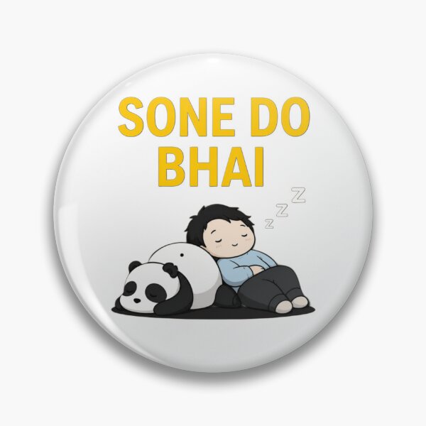 Item preview, Sone Do Bhai Funny Hindi Sleeping Shirt | Lazy Mood Desi Meme Cute Panda Design designed and sold by Aedition.