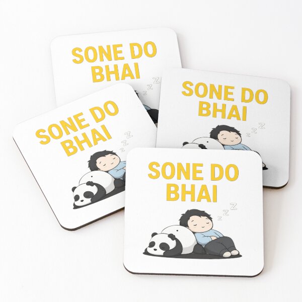 Item preview, Sone Do Bhai Funny Hindi Sleeping Shirt | Lazy Mood Desi Meme Cute Panda Design designed and sold by Aedition.