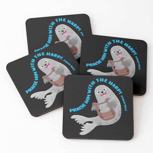 Item preview, Cute harp seal praise bible verse christian design psalm 150 designed and sold by FrogFactory.