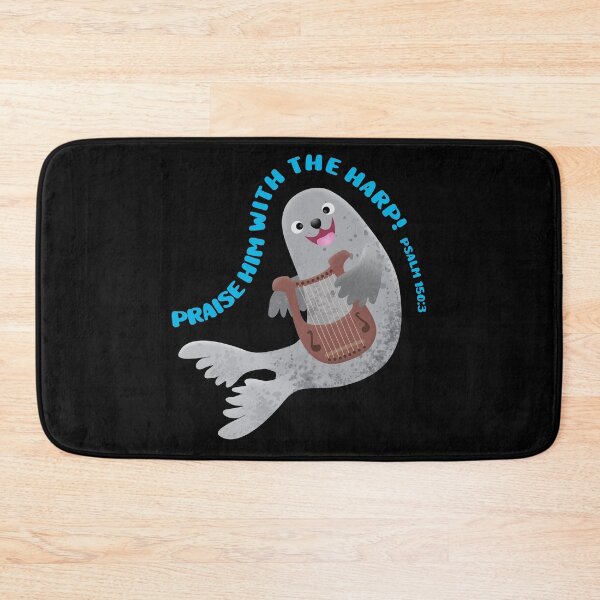 Item preview, Cute harp seal praise bible verse christian design psalm 150 designed and sold by FrogFactory.