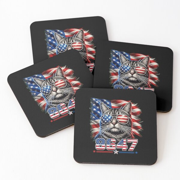 Item preview, Patriotic American Flag Cat Sunglasses USA Pride 8647 designed and sold by haitrieuic96.