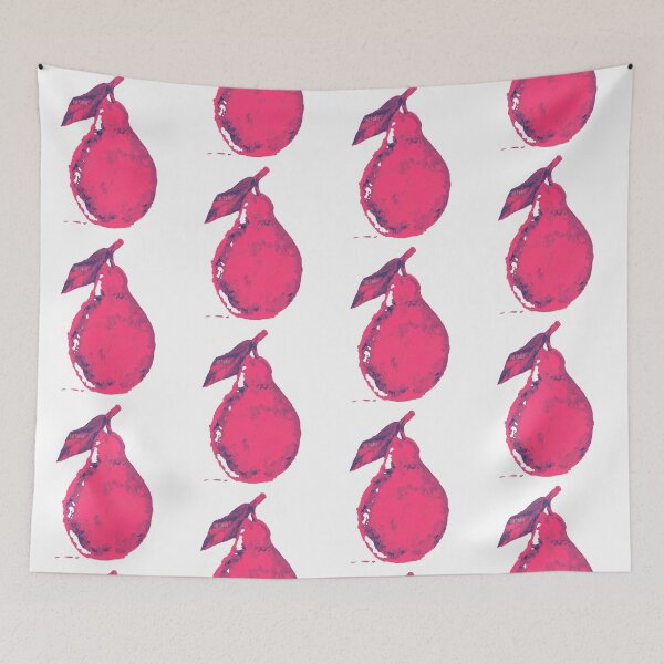 Item preview, HOT PINK  PEAR | Pop Art Fruit Design | Bold Color Aesthetic | Modern Art Illustration designed and sold by BlueberrySwan.