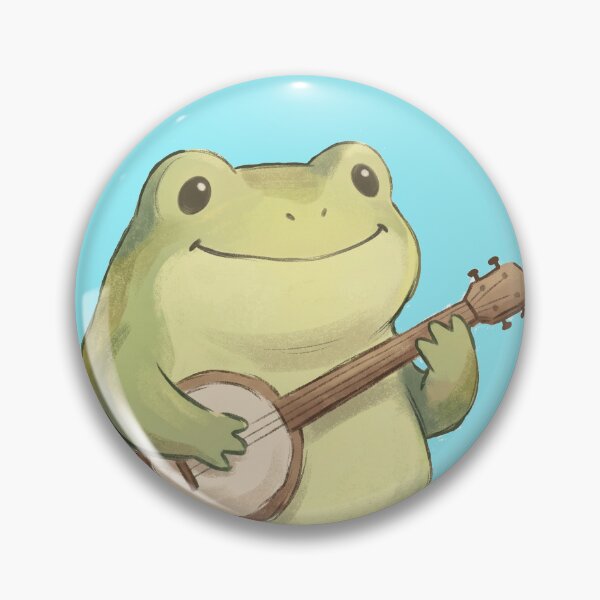 Item preview, Happy Frog Playing a Banjo designed and sold by shellle in the ocean.