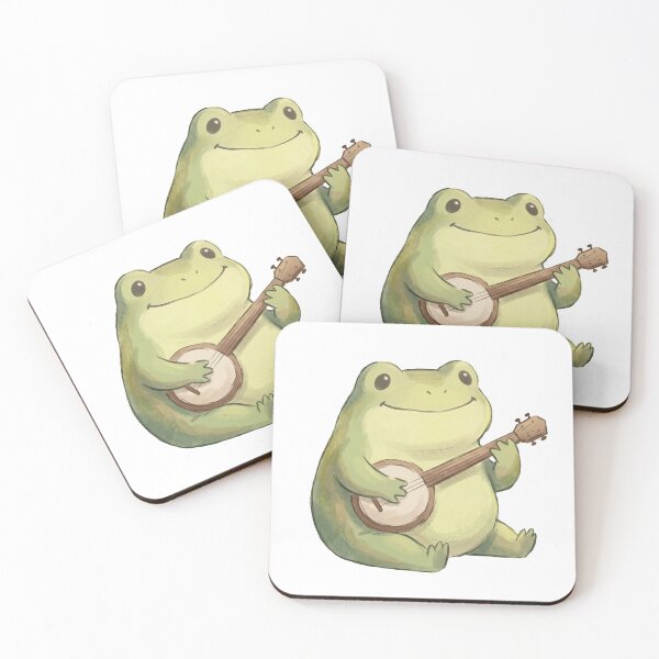 Item preview, Happy Frog Playing a Banjo designed and sold by shellle in the ocean.