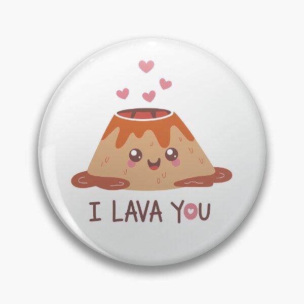 Item preview, I Llava You Cute Volcano Quote designed and sold by KD Merch.
