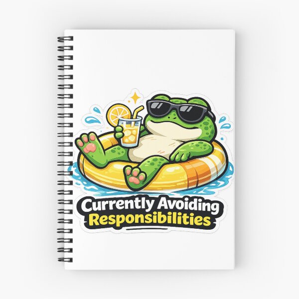 Item preview, Funny Frog Sticker Lazy Summer Procrastinator Gift designed and sold by Gentlestate.
