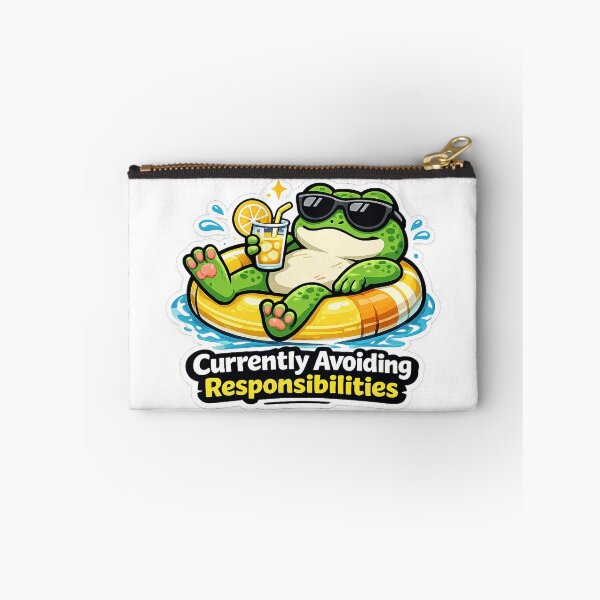 Item preview, Funny Frog Sticker Lazy Summer Procrastinator Gift designed and sold by Gentlestate.