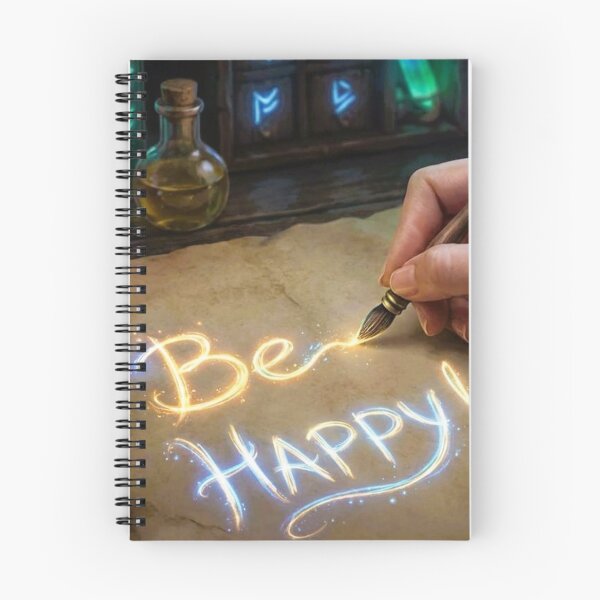 Item preview, Be Happy! Magical Writing Quill | Fantasy Spell Art designed and sold by MagicMood Creations.