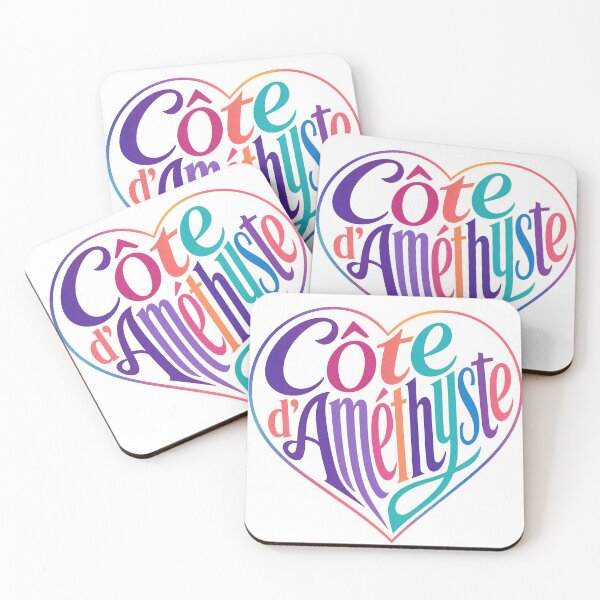 Item preview, Côte d’Améthyste French Coastal Heart Art designed and sold by Beyond Destinations.