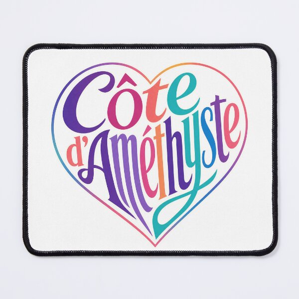 Item preview, Côte d’Améthyste French Coastal Heart Art designed and sold by Beyond Destinations.