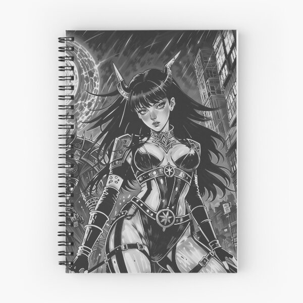 Item preview, Cyberpunk Demon Empress And Dark Cyber Warriors Under Eclipse In Dystopian City designed and sold by D6rkT3chDemon.