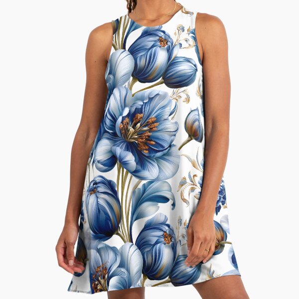 Delft Blue Dresses for Sale | Redbubble