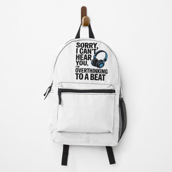Item preview, Overthinking To A Beat | Bold Streetwear Music Quote designed and sold by Design_Your_Day.