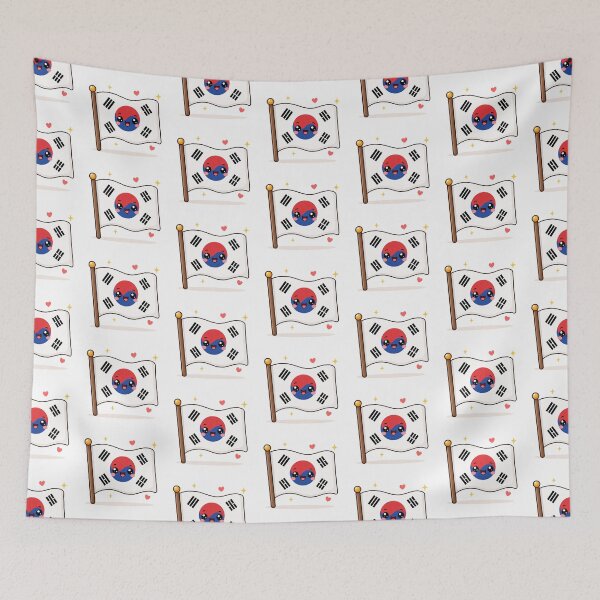 Item preview, Kawaii Korean flag designed and sold by Collection Touillette.