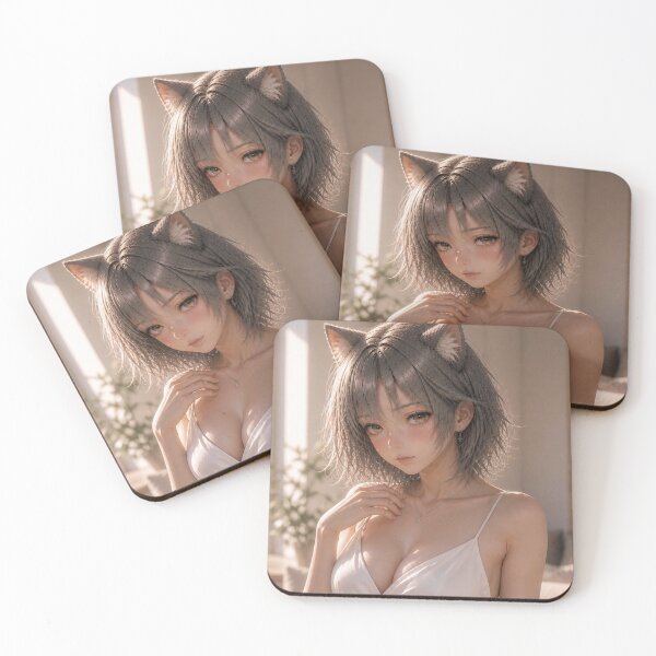 Item preview, Soft Light REI – Elegant Catgirl Portrait designed and sold by RinaWorksJP.
