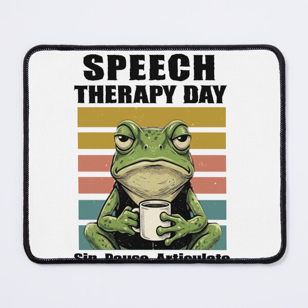 Item preview, Speech therapy day. sip, pause, articulate/  vintage retro frog designed and sold by Abibless1998.