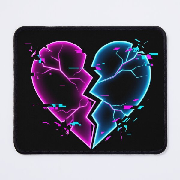 Item preview, Broken Neon Heart Symbol designed and sold by Stickersdevelop.
