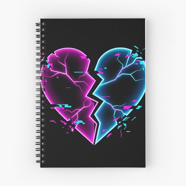 Item preview, Broken Neon Heart Symbol designed and sold by Stickersdevelop.