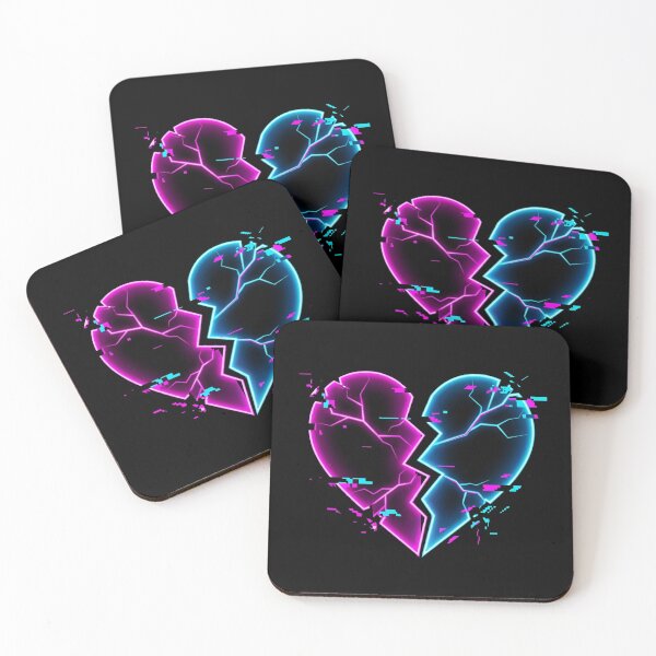 Item preview, Broken Neon Heart Symbol designed and sold by Stickersdevelop.